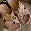 Sandália Vizzano Papete em X Detalhe da Marca 6510.122