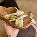 Sandália Vizzano Tiras em X Trançada 6510.121