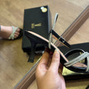 Sandália Vizzano Salto Fino Tiras Brilhosas 6536.105