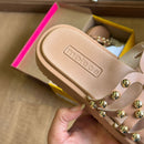 Sandália Moleca Papete com Bolinhas Douradas 5489.121