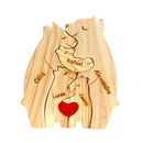 Família em União – Quebra-Cabeça Personalizado com nomes da família