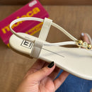 Sandália Moleca Rasteira Casual 5557.101