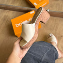 Sandália Beira Rio Salto Bloco Slide 8517.108