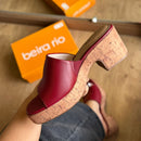 Sandália Beira Rio Salto Bloco Slide 8517.108