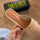 Mule Santa Lolla Linho Copacabana Bico Fino 00DA.154E.02F0