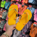 Havaianas Top + Placa Logo + Pingente Trevo, Tucano, Coqueiro e Brasil