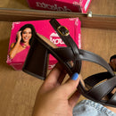 Sandália Dakota de Salto Bloco Detalhe Dourado Y9203