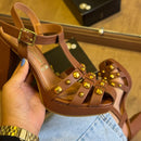 Sandália Vizzano Salto Bloco Detalhes Pedrarias 6551.106