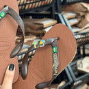 Havaianas Brasil Logo + Pin Tucano e Coqueiro