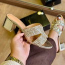 Sandália Salto Vizzano Tiras Brilhante 6291.1196