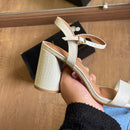 Sandália Salto Vizzano Croco 6562.101