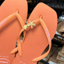 Chinelo Havaianas Logo Pop Up + Pin Tartaruga e Estrela