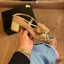 Sandália Flor Crochê em Palha Vizzano 6291.1493