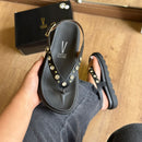 Sandália Vizzano Flatform Adornos Dourados 6510.125