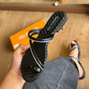 Sandália Beira Rio Rasteira Strass 8519.117