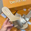 Sandália Rasteira Metalizada Beira Rio 8519.110