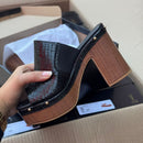 Tamanco Vizzano Slide Croco 6541.205