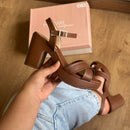 Sandália Modare Salto Bloco Tiras Cruzadas 7203.110