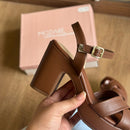 Sandália Modare Salto Bloco Tiras Cruzadas 7203.110