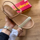 Sandália Moleca Plataforma Tira em Strass 5536.106