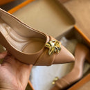 Scarpin Beira Rio Detalhe Dourado 4122.1494