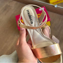 Sandália Moleca Glitter Metalizada 5222.968
