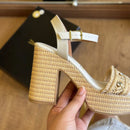 Sandália Vizzano Detalhe Em Palha 6541.112