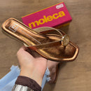 Sandália Moleca Rasteira Detalhe Circular na Tira 5559.102