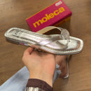 Sandália Moleca Rasteira Detalhe Circular na Tira 5559.102