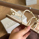 Sandália Rasteira Arezzo Tiras Esferas A044850512