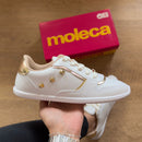 Tênis Moleca Quadrado Dourado 5827.105