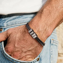 Pulseira Masculina Legado Eterno  - Personalizável Com Nomes - Frete Grátis