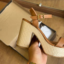 Salto Vizzano Bloco Pelica Trançado 6541.100.7286