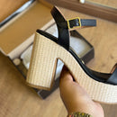 Salto Vizzano Bloco Pelica Trançado 6541.100.7286